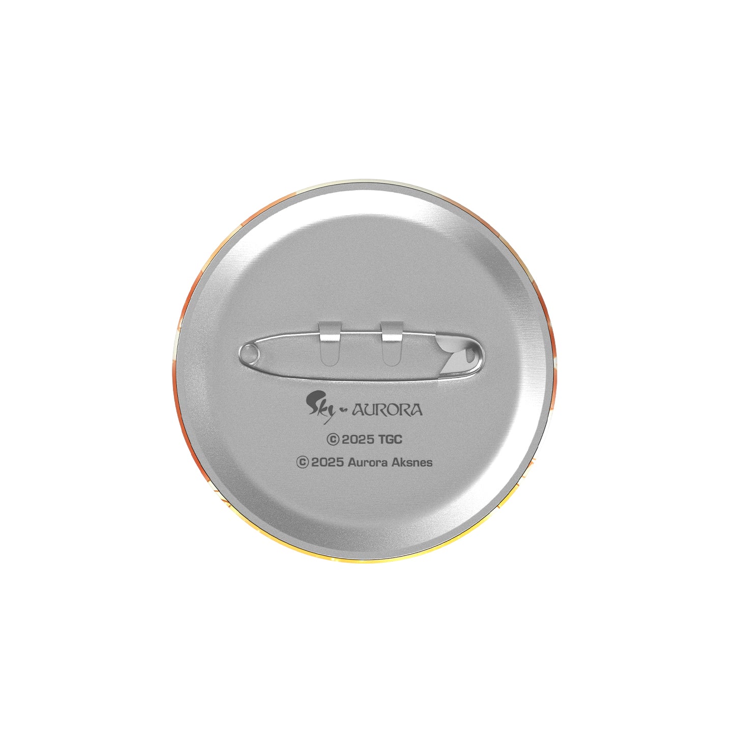 Sky x AURORA Button Pin I