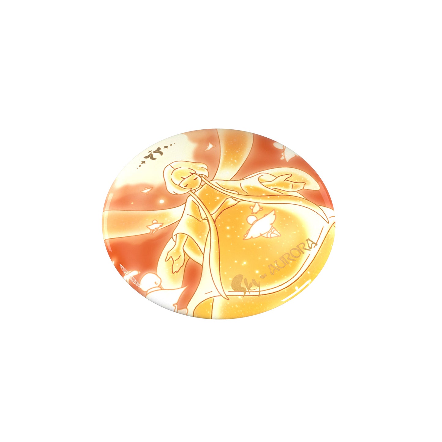 Sky x AURORA Button Pin I