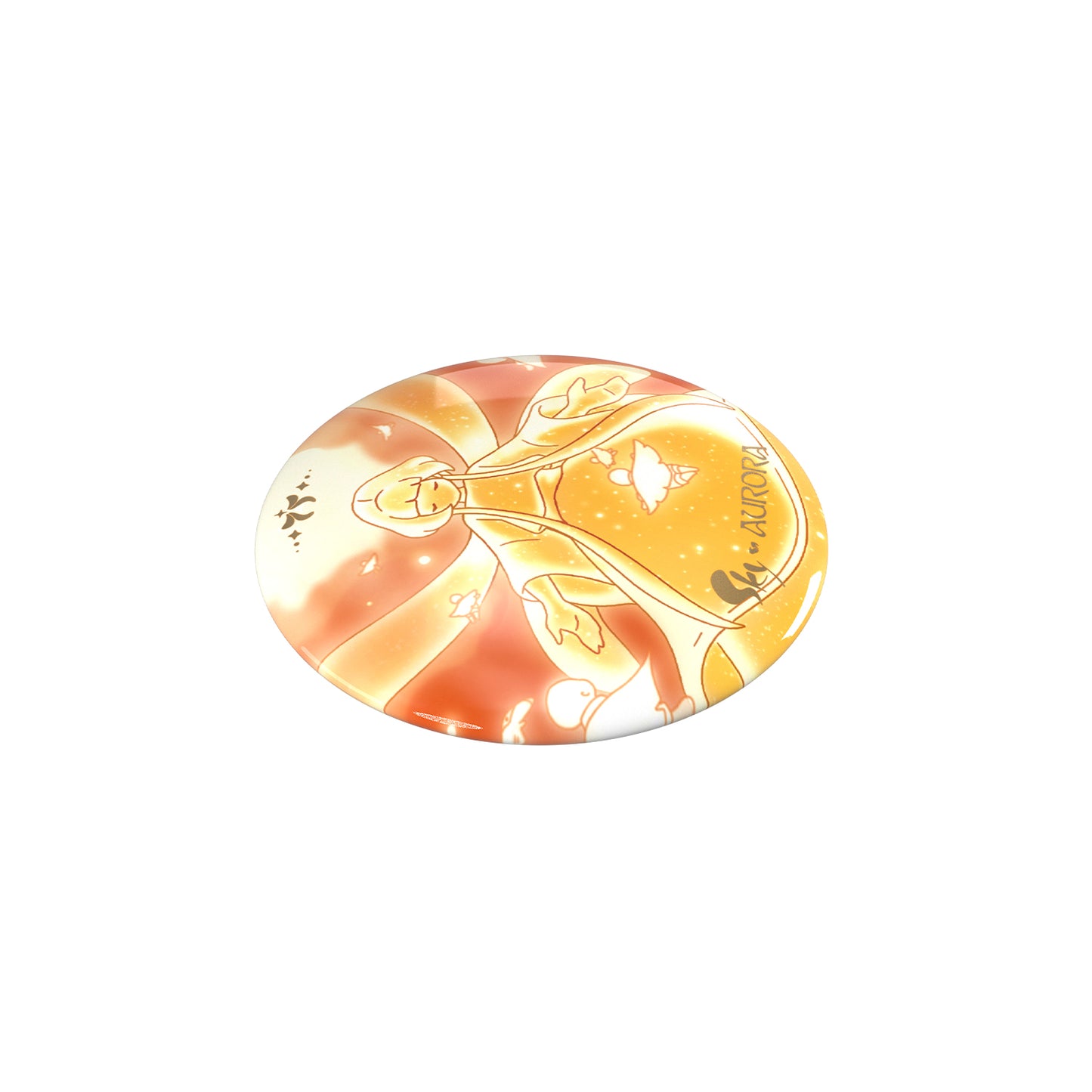 Sky x AURORA Button Pin I
