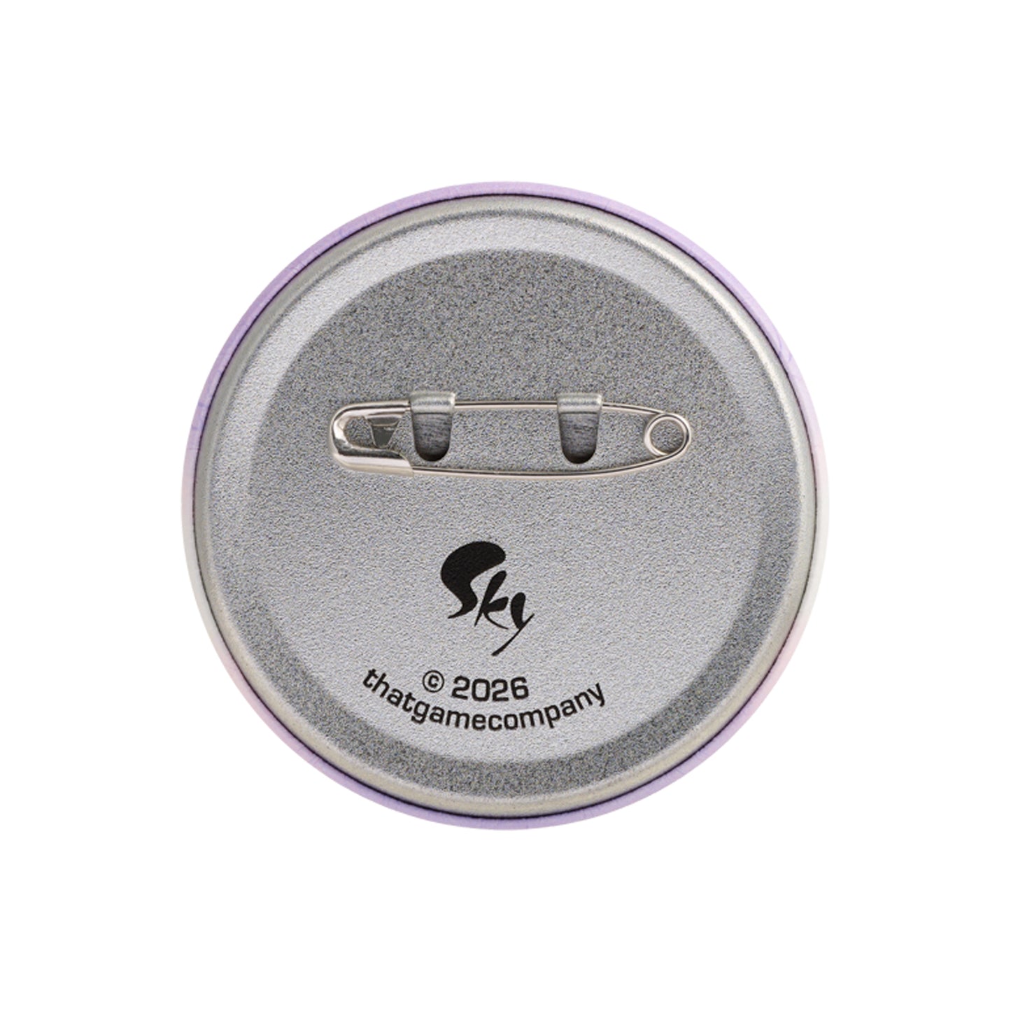 Sky Button Pin - Wisteria