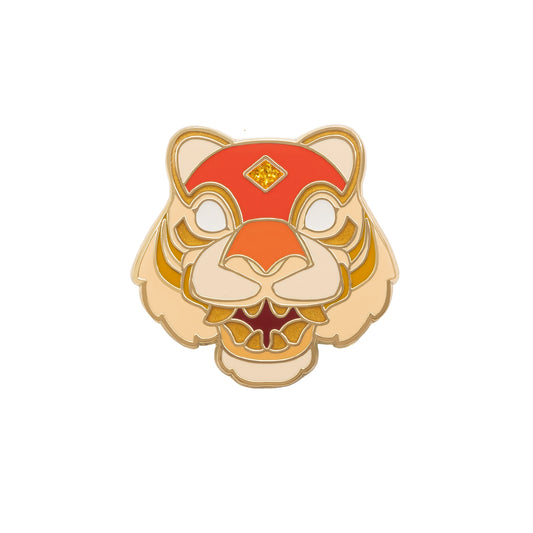 Fortune Tiger Mask Pin