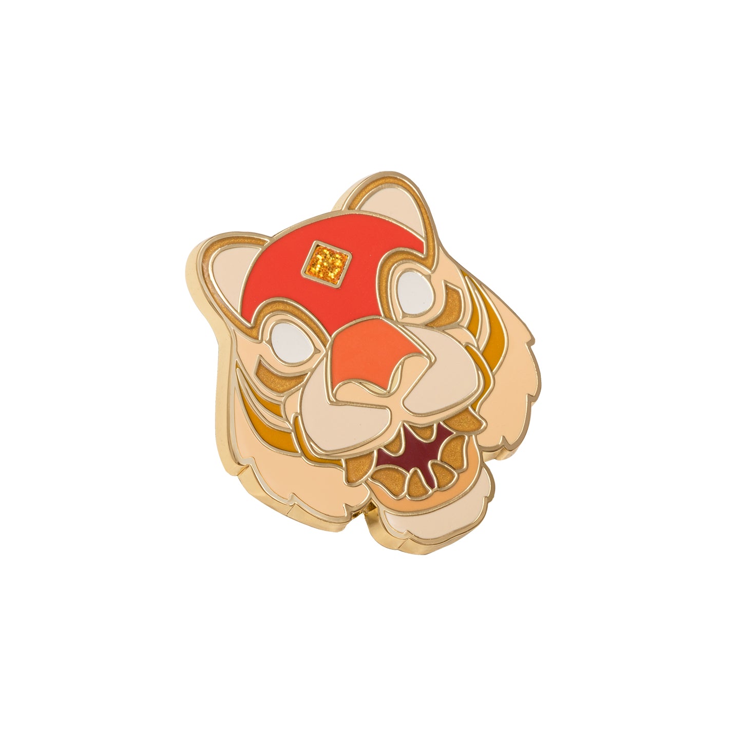 Fortune Tiger Mask Pin