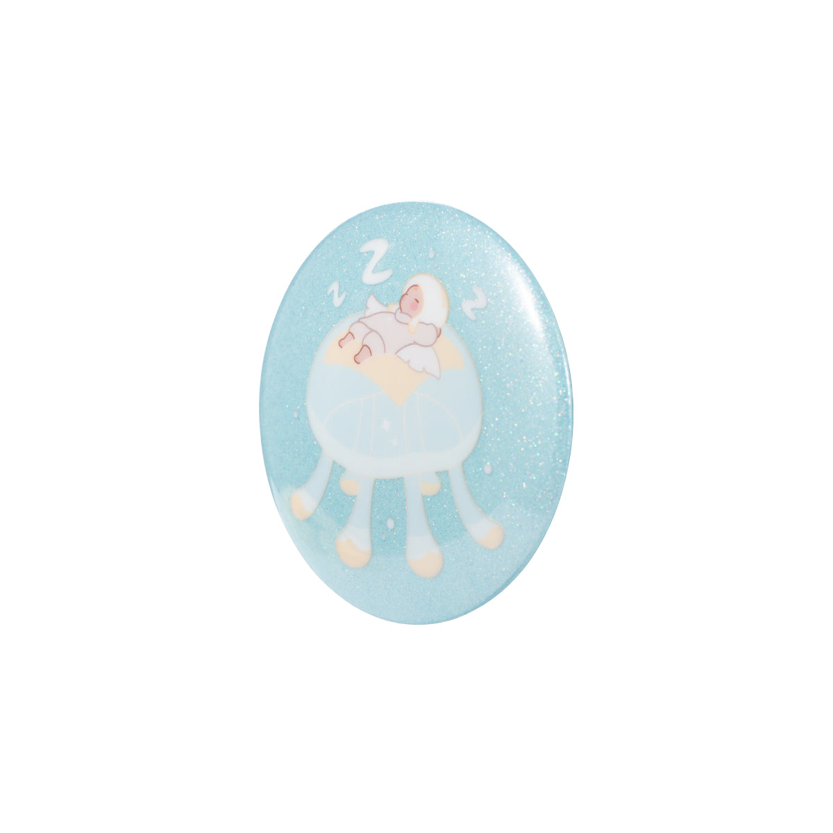 Sky Nap Time Button Pin