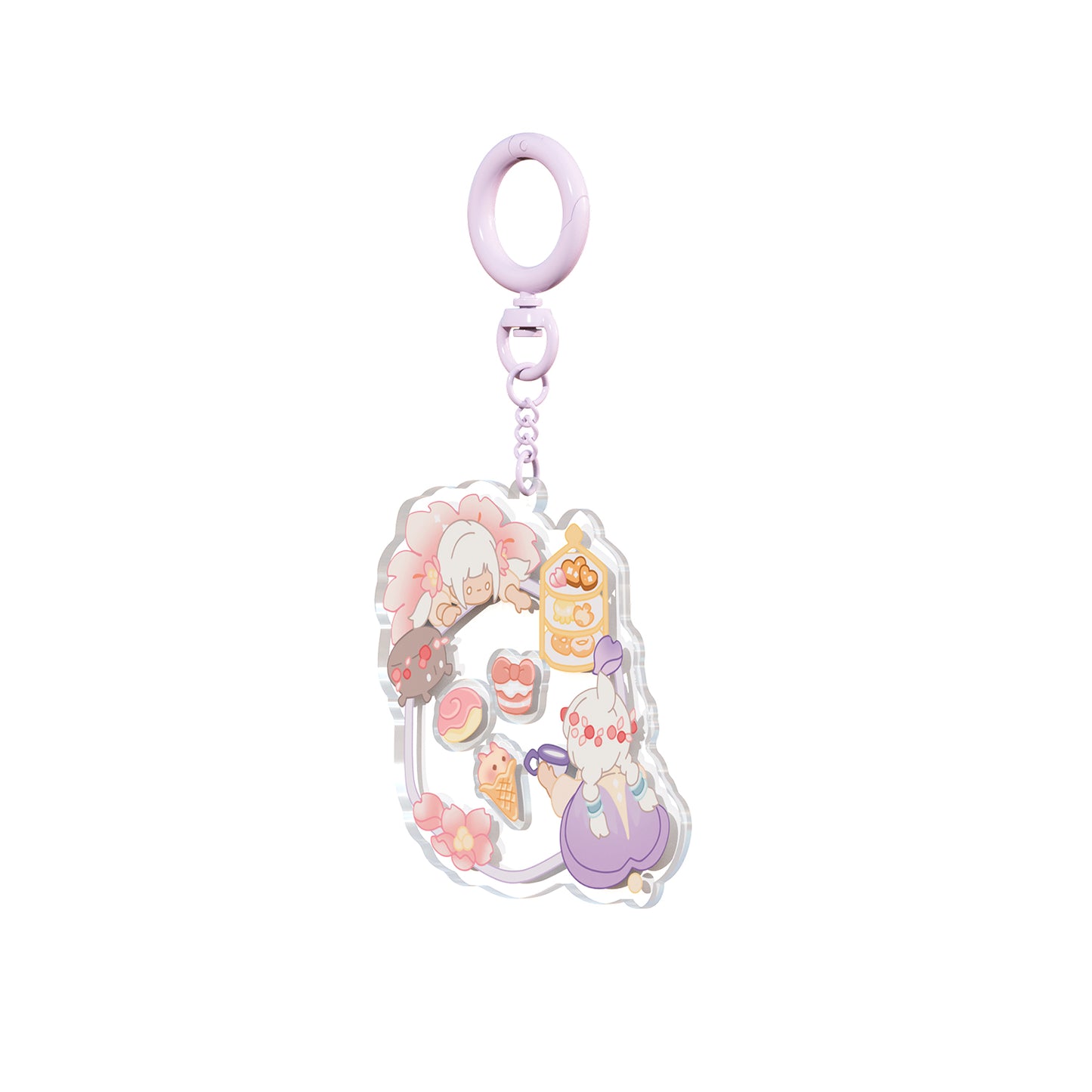 Sky Shaker Keychain Charm - Tea & Sweets