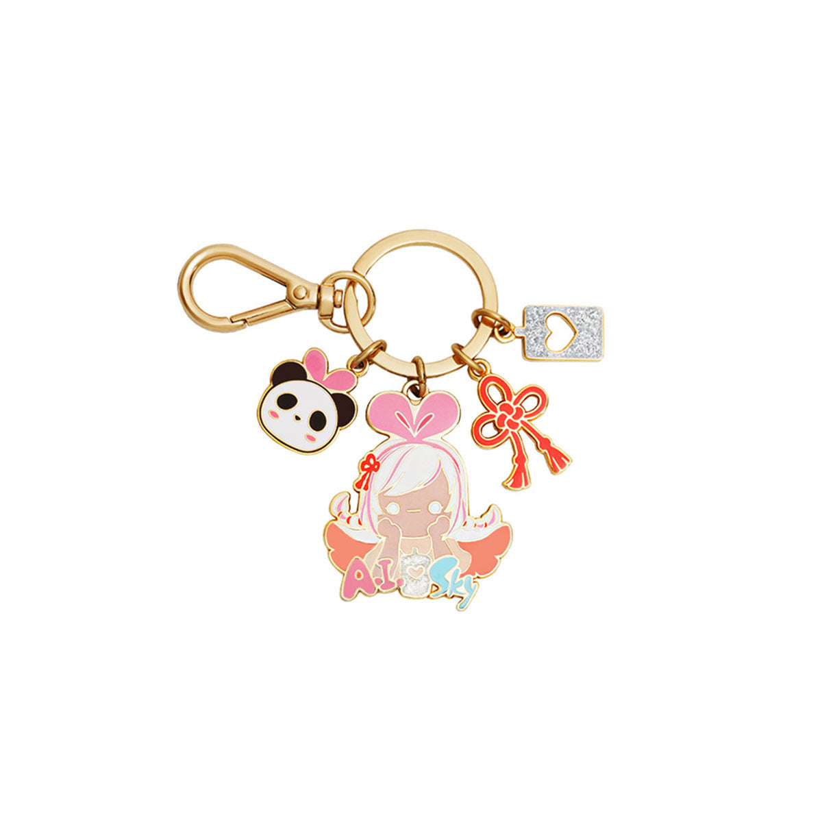 AI Love Sky Keychain