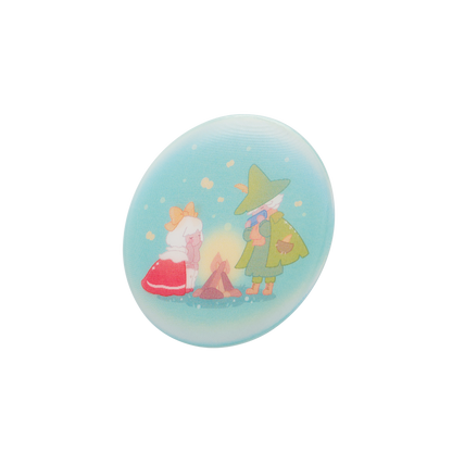 Sky x Moomin Lenticular Button Pin