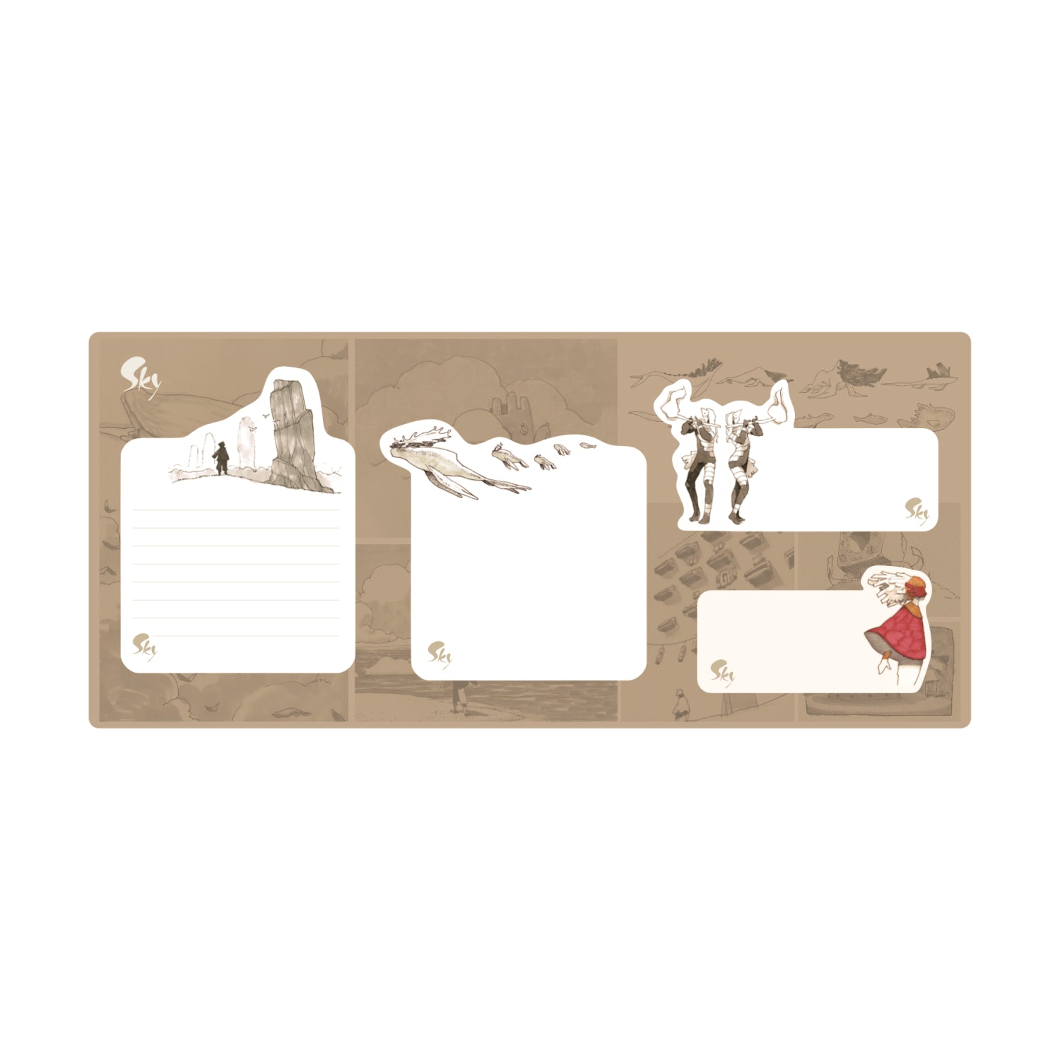 Sky Concept Art Sticky Note Set – thatskyshop