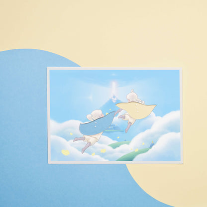 Sky Transparent Film Postcard