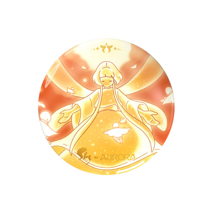 Sky x AURORA Button Pin I