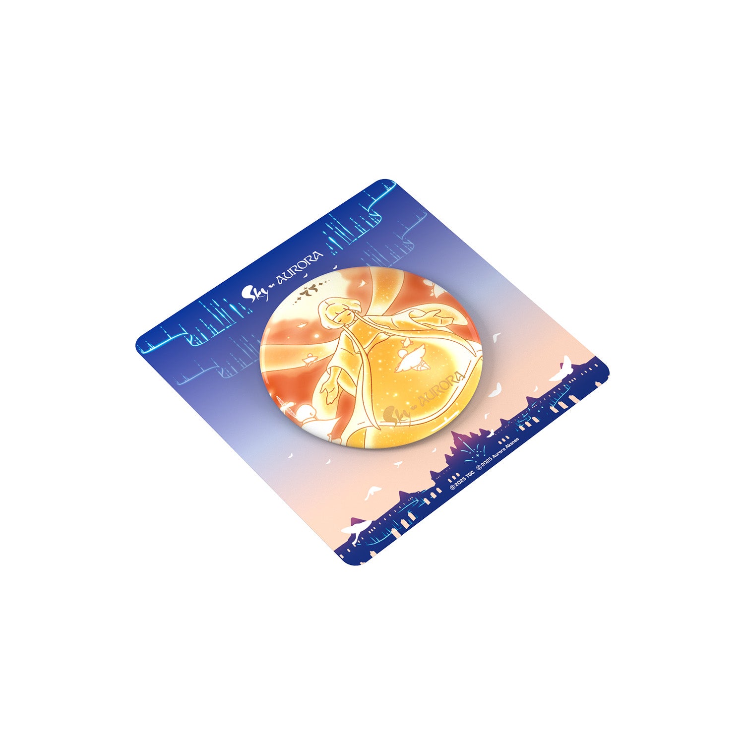 Sky x AURORA Button Pin I – thatskyshop