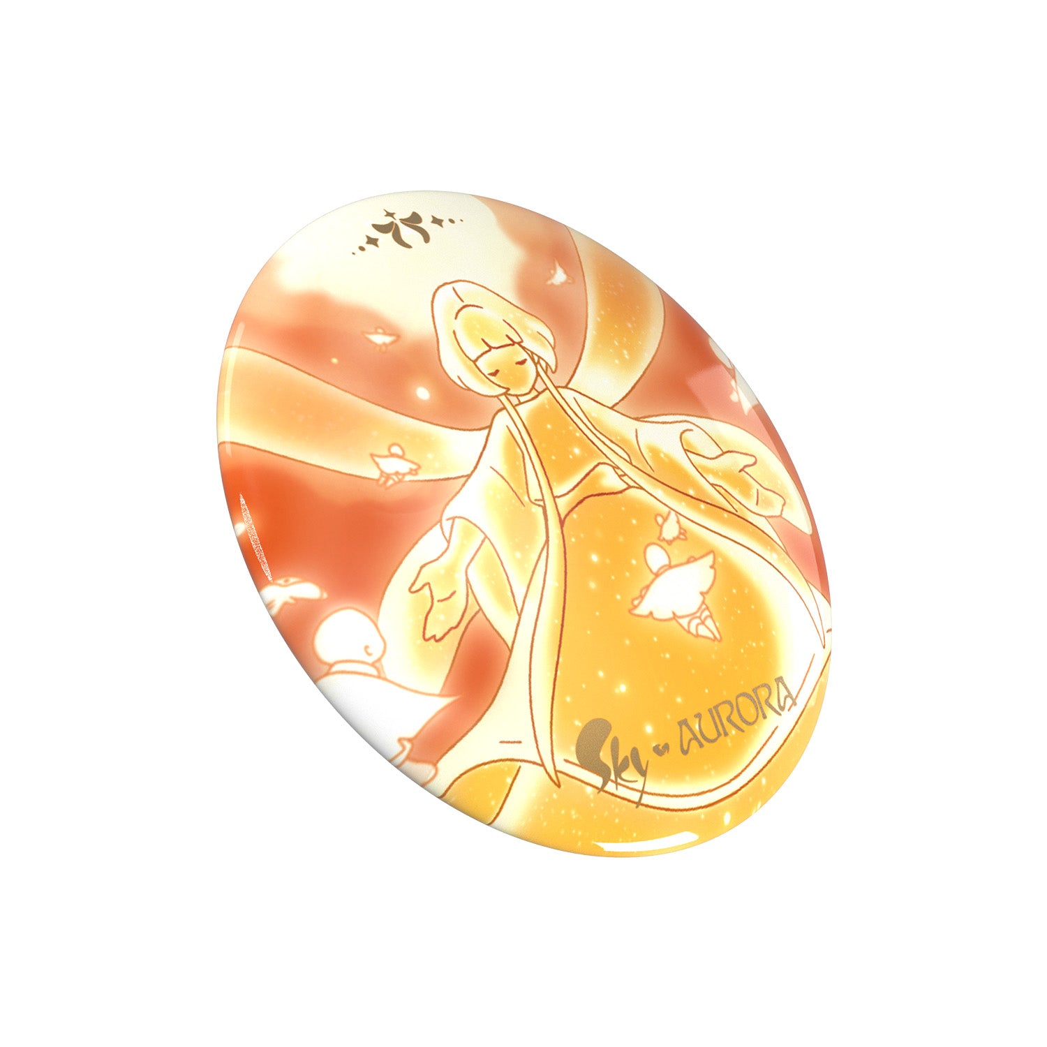Sky x AURORA Button Pin I – thatskyshop