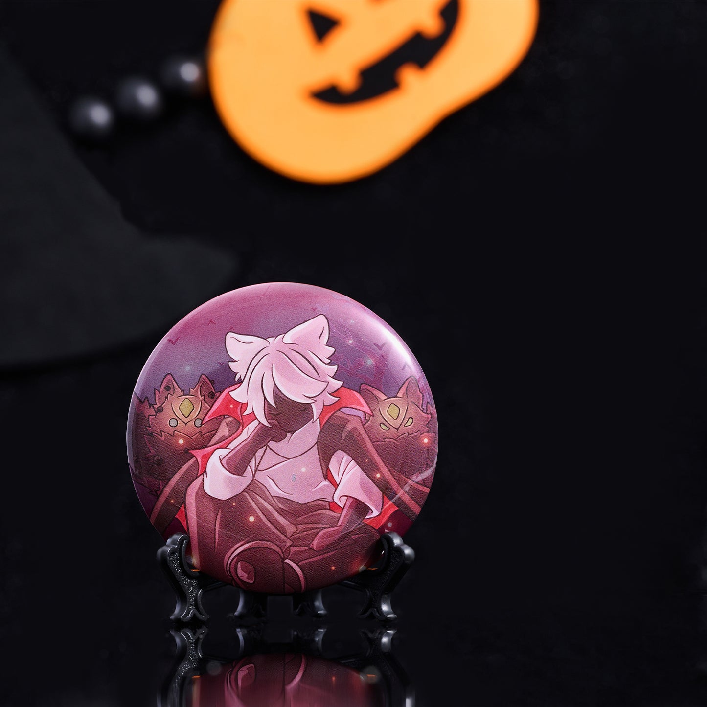 Sky Button Pin - Mischief Tufted Hair