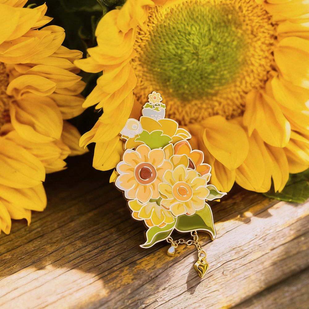Bloom Sunflower Pin