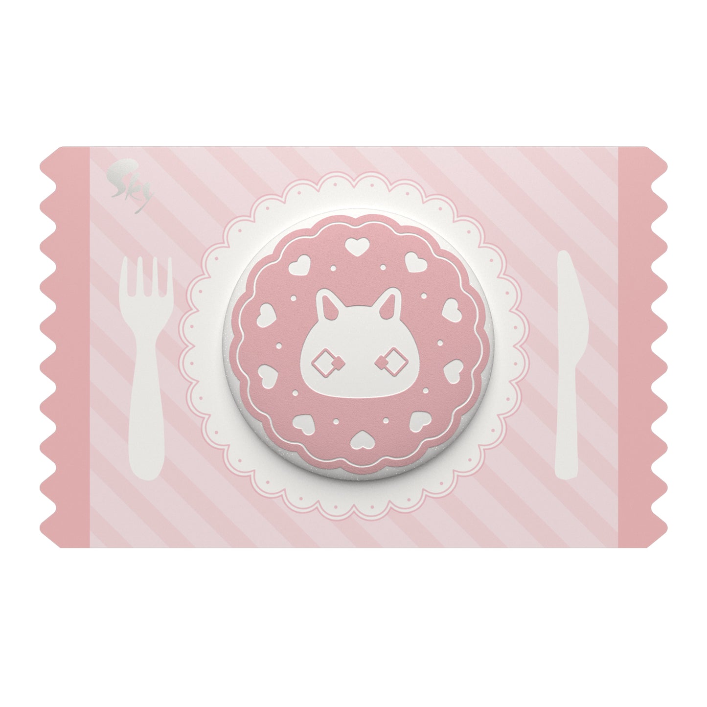 Sky Cookie Button Pin - Bunny