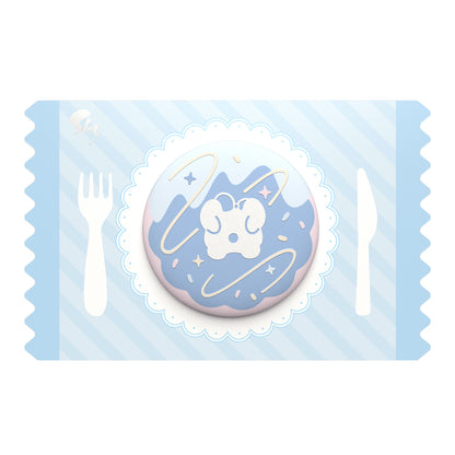 Sky Cookie Button Pin - Dark Dragon