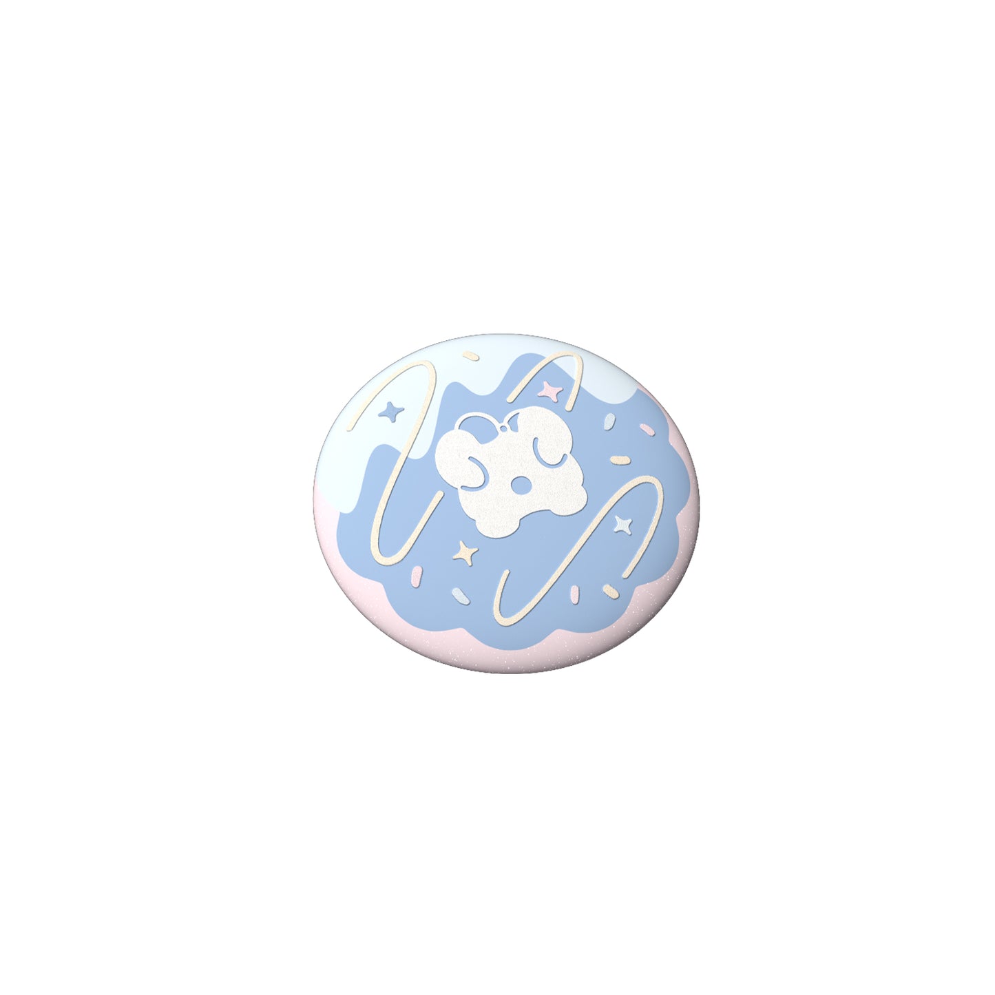 Sky Cookie Button Pin - Dark Dragon