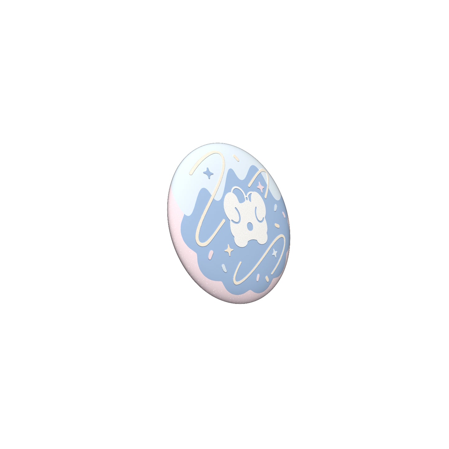 Sky Cookie Button Pin - Dark Dragon