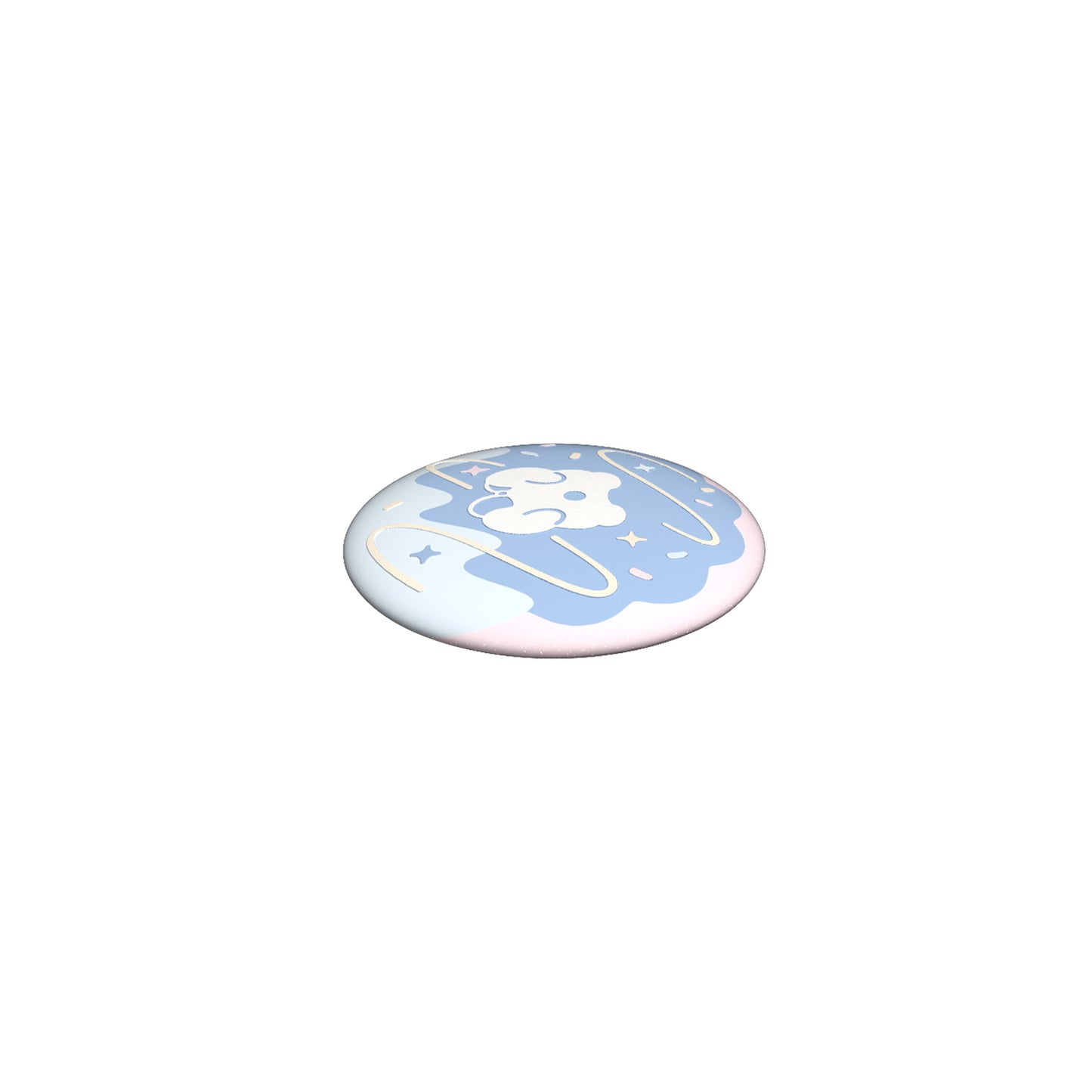 Sky Cookie Button Pin - Dark Dragon