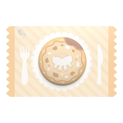 Sky Cookie Button Pin - Jellyfish