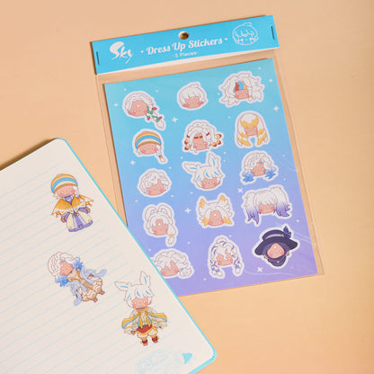 Sky Dress-up Stickers - Sky Kid Ⅱ (Set of 3)