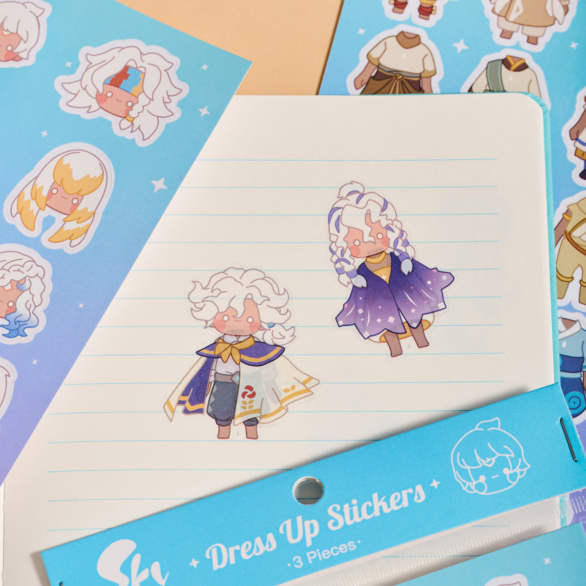 Sky Dress-up Stickers - Sky Kid Ⅱ (Set of 3)