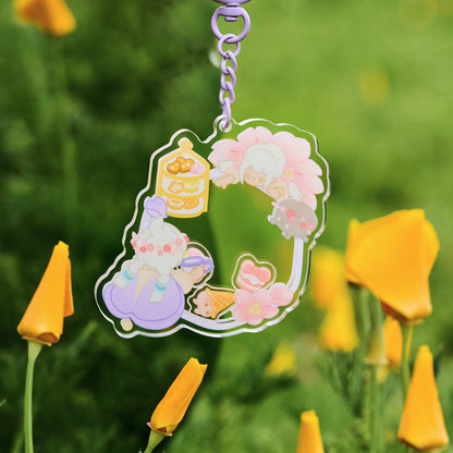 Sky Shaker Keychain Charm - Tea & Sweets