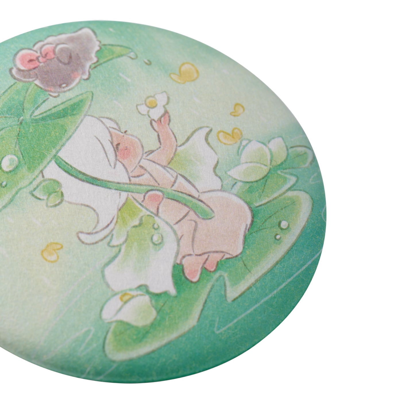 Sky Button Pin - Arum Lily