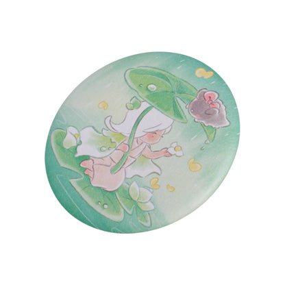 Sky Button Pin - Arum Lily