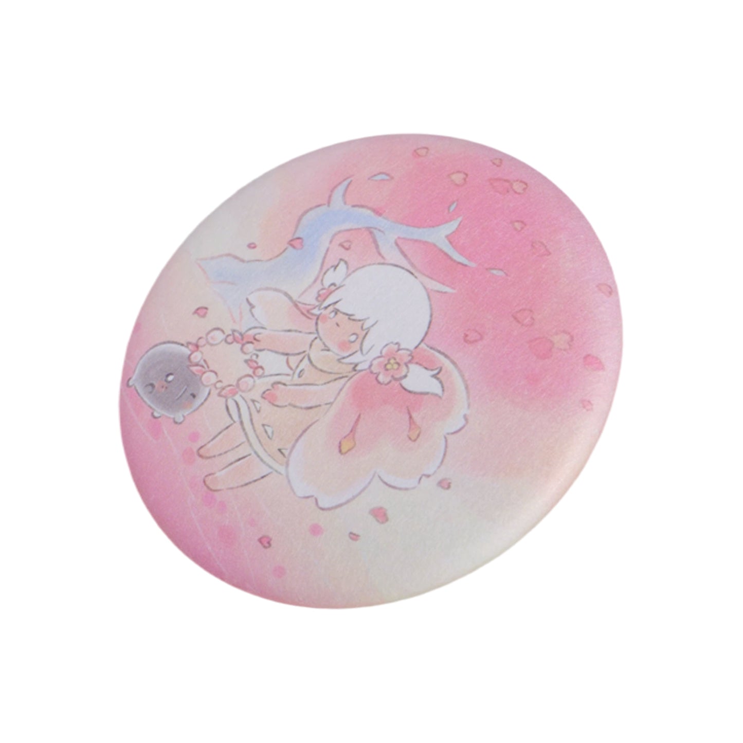 Sky Button Pin - Cherry Blossom