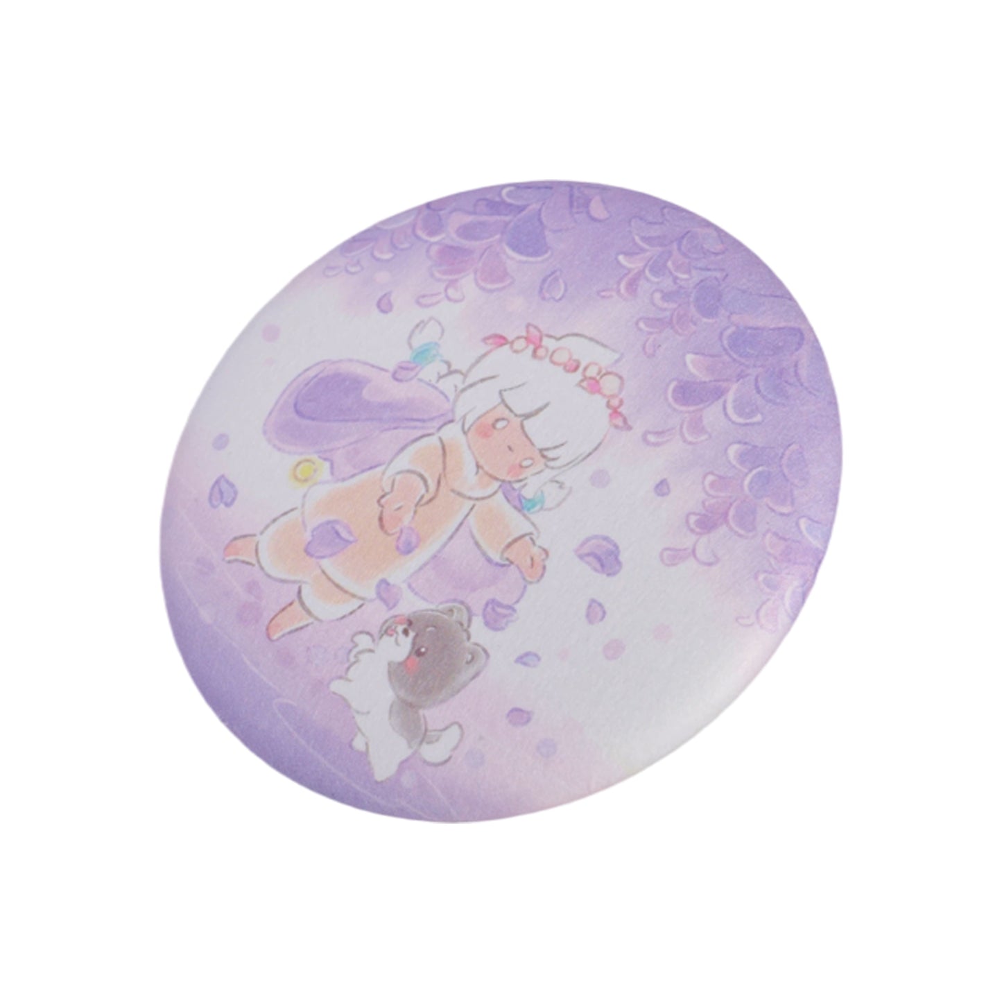 Sky Button Pin - Wisteria