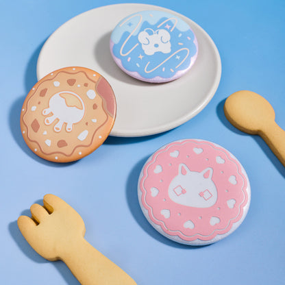 Sky Cookie Button Pin - Bunny