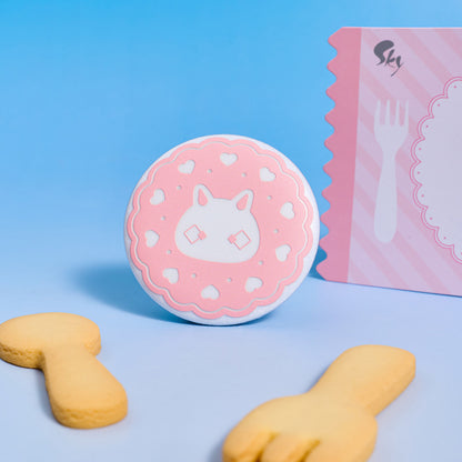 Sky Cookie Button Pin - Bunny
