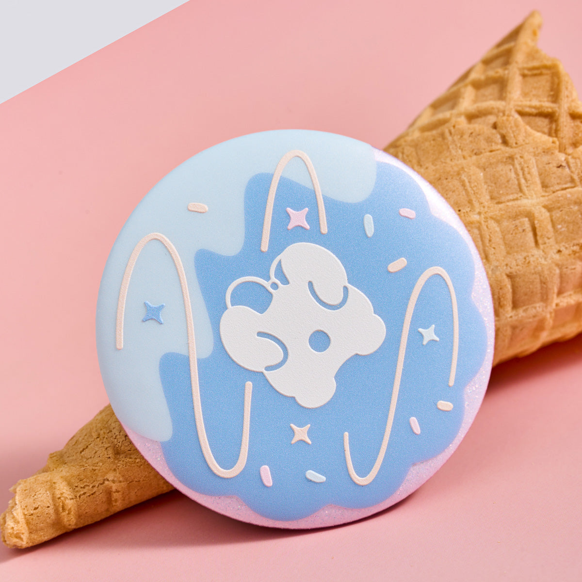 Sky Cookie Button Pin - Dark Dragon