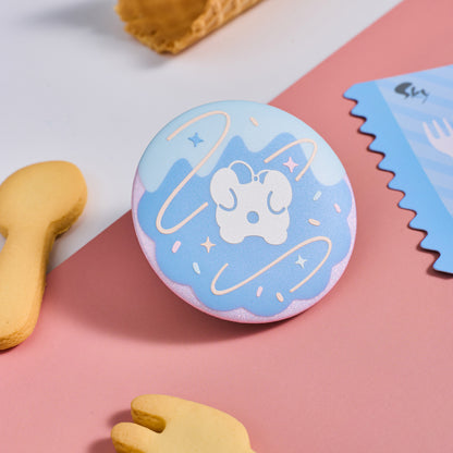 Sky Cookie Button Pin - Dark Dragon
