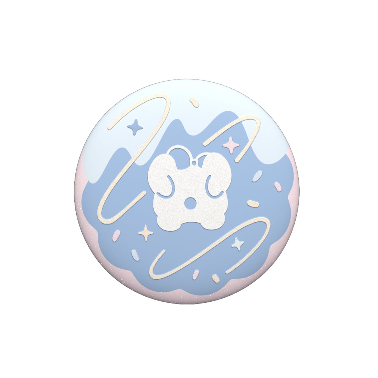 Sky Cookie Button Pin - Dark Dragon