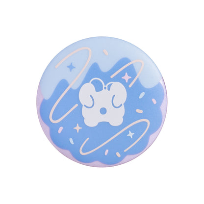 Sky Cookie Button Pin - Dark Dragon