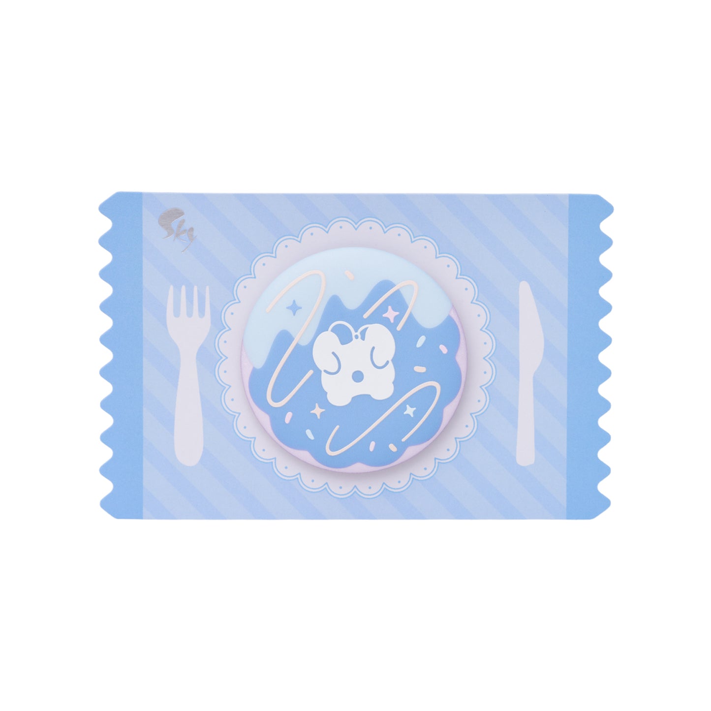 Sky Cookie Button Pin - Dark Dragon