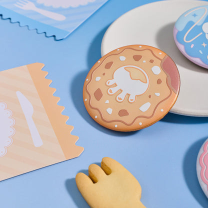 Sky Cookie Button Pin - Jellyfish