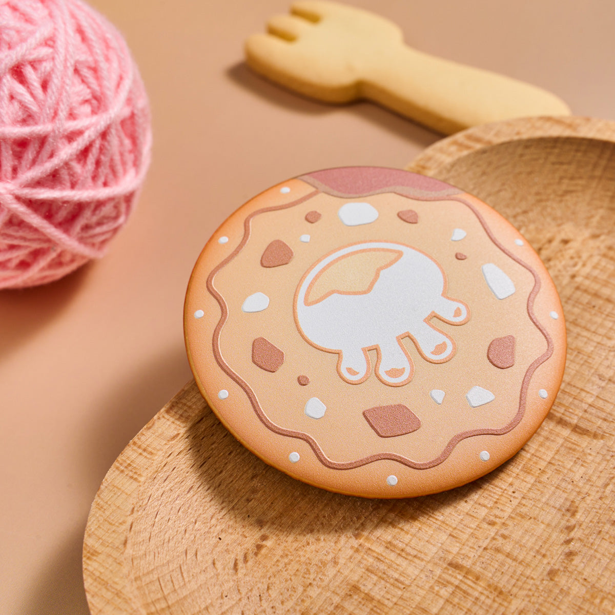 Sky Cookie Button Pin - Jellyfish