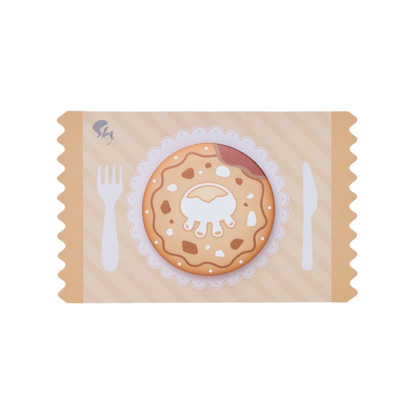 Sky Cookie Button Pin - Jellyfish