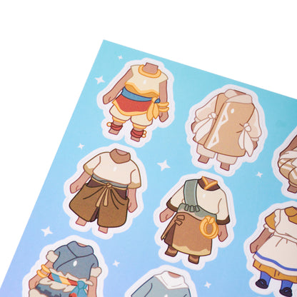 Sky Dress-up Stickers - Sky Kid Ⅱ (Set of 3)