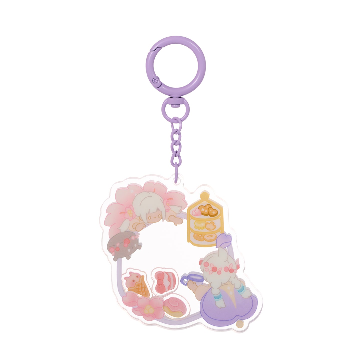 Sky Shaker Keychain Charm - Tea & Sweets