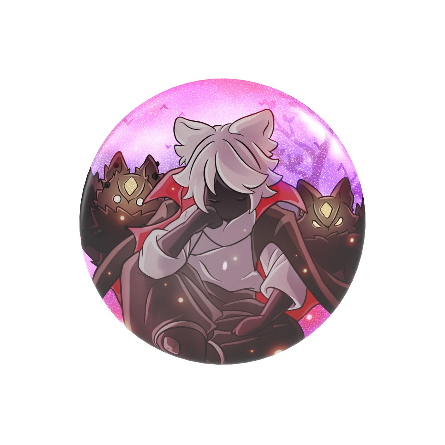Sky Button Pin - Mischief Tufted Hair