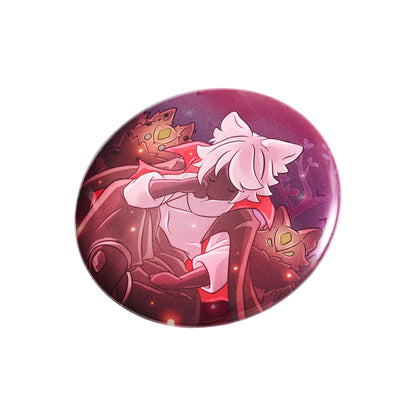 Sky Button Pin - Mischief Tufted Hair