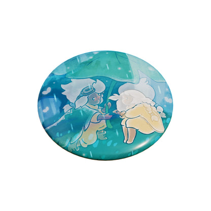 Sky Pop-up Book Lenticular Button Pin