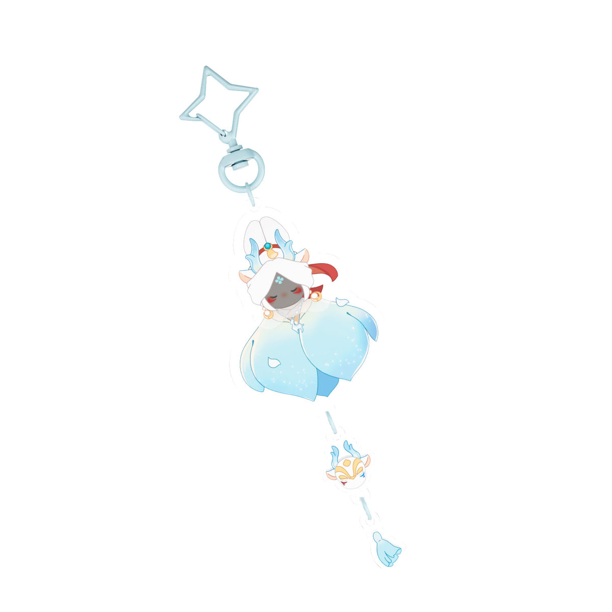 Sky Acrylic Wobbly Keychain - Season of the Nine-Colored Deer
