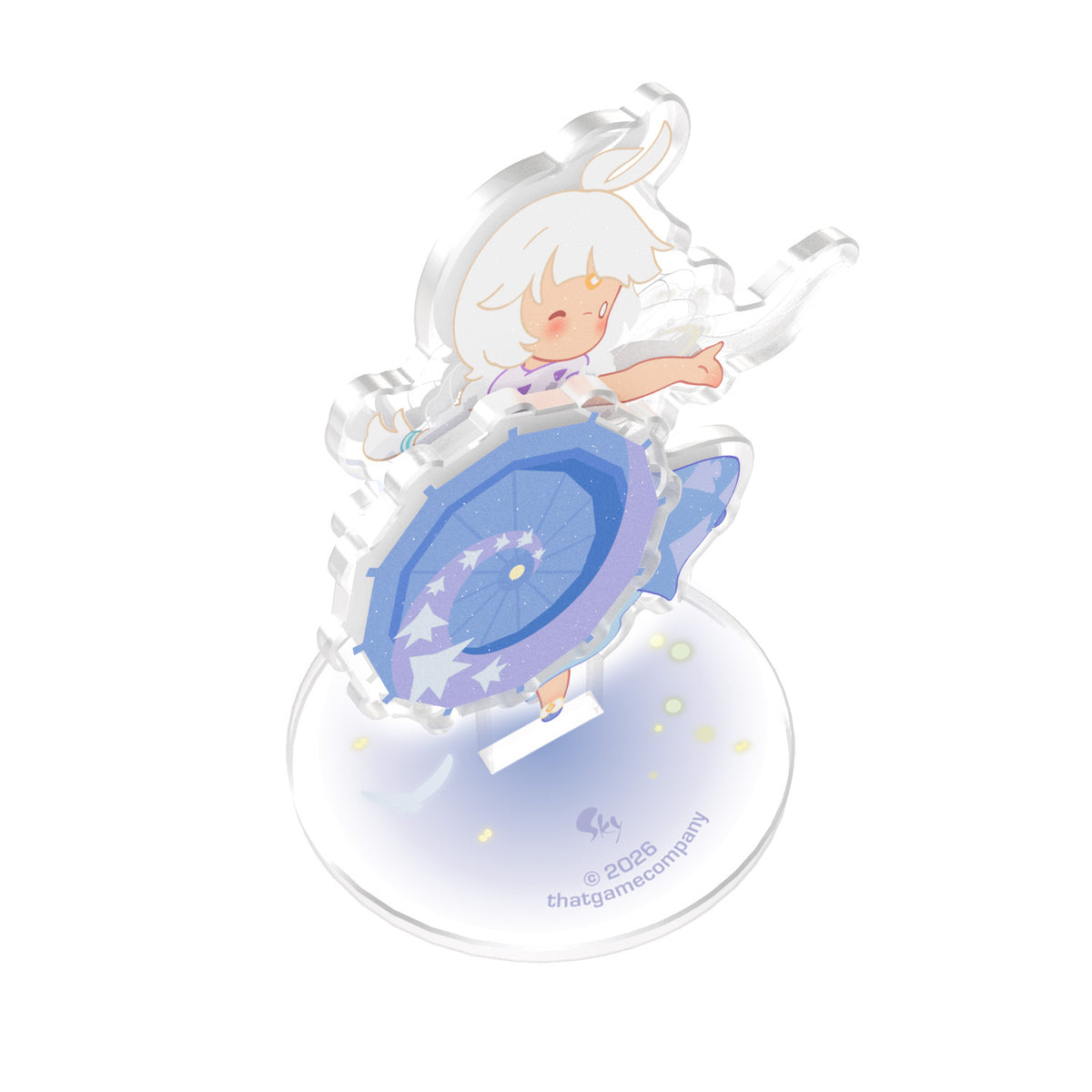 Sky Rotating Acrylic Stand - Flying Umbrella