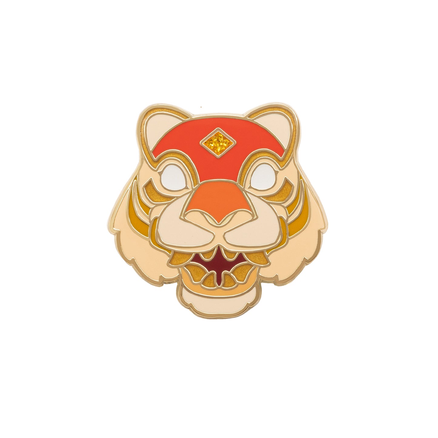 Fortune Tiger Mask Pin