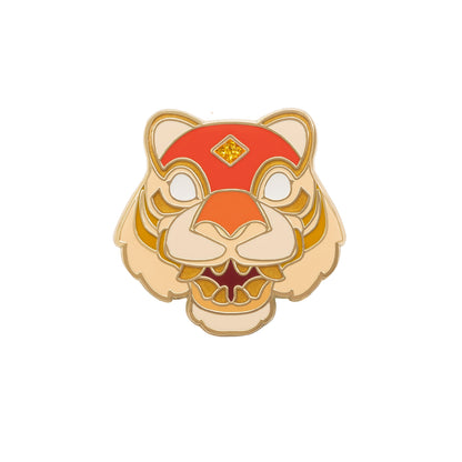 Fortune Tiger Mask Pin