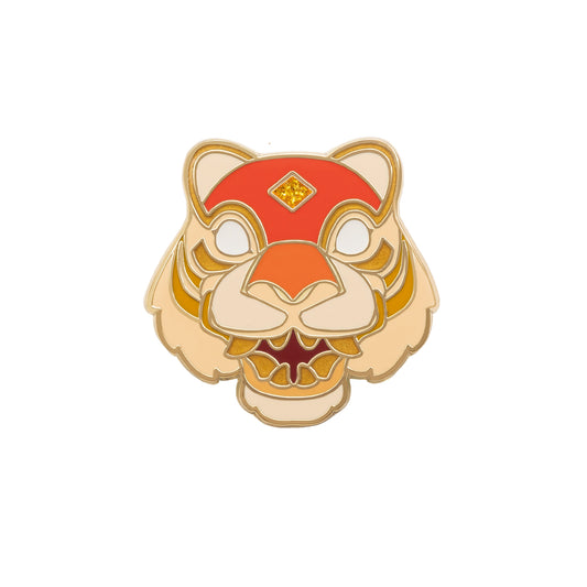 Fortune Tiger Mask Pin